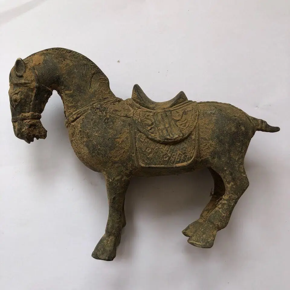 Tang Dynasty bronze horse Zhaoling Liu Jun pure bronze horse bronze collection home decoration special postage.