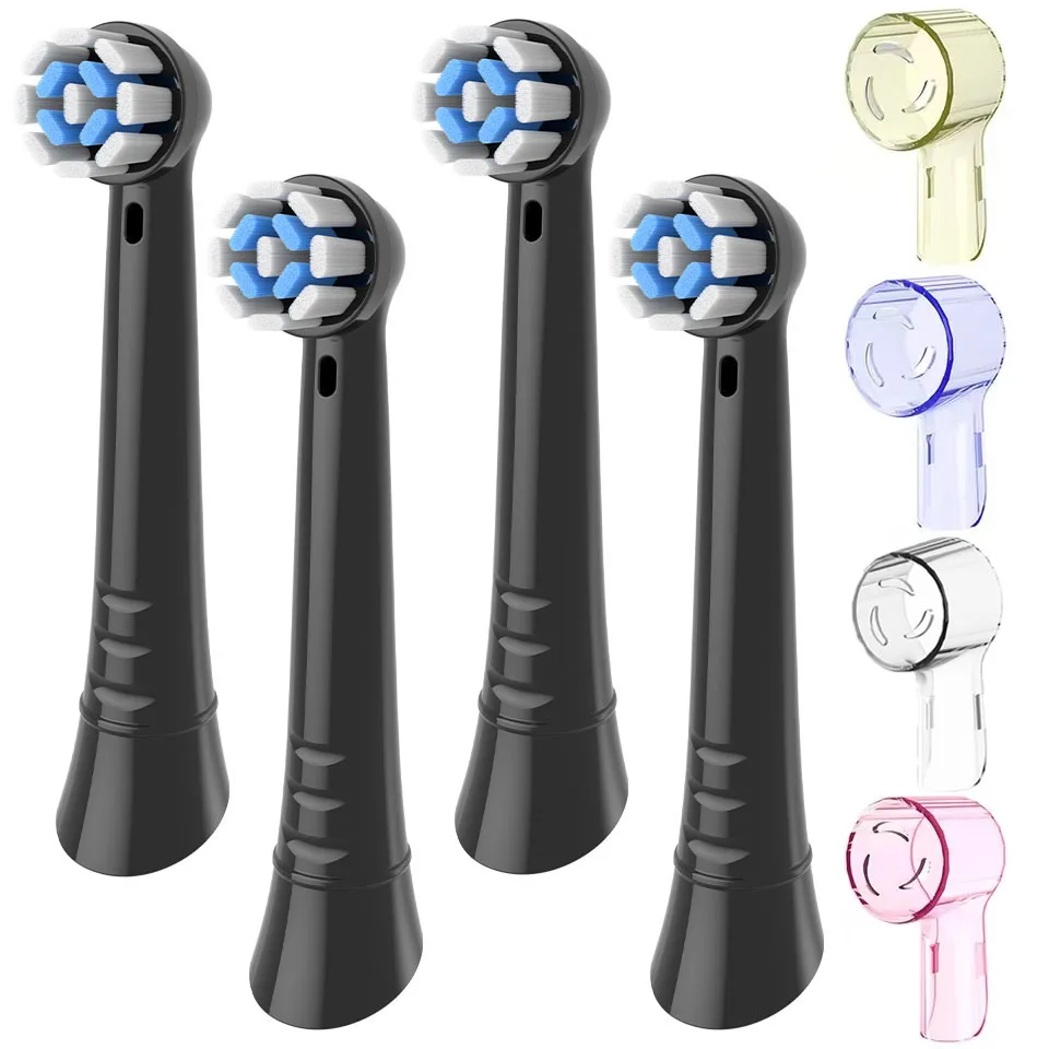 Replacement Toothbrush Heads Compatible with Oral-B IO 3/4/5/6/7/8/9/10 Series Ultimate Clean Electric Toothbrush with 4 Covers