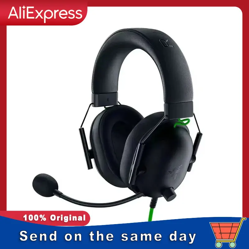 

Игровая гарнитура Razer BlackShark V2 X с проводным подключением, улучшенным пассивным шумоподавлением, объемным звуком 7.1 и микрофоном Hyperclear Cardioid