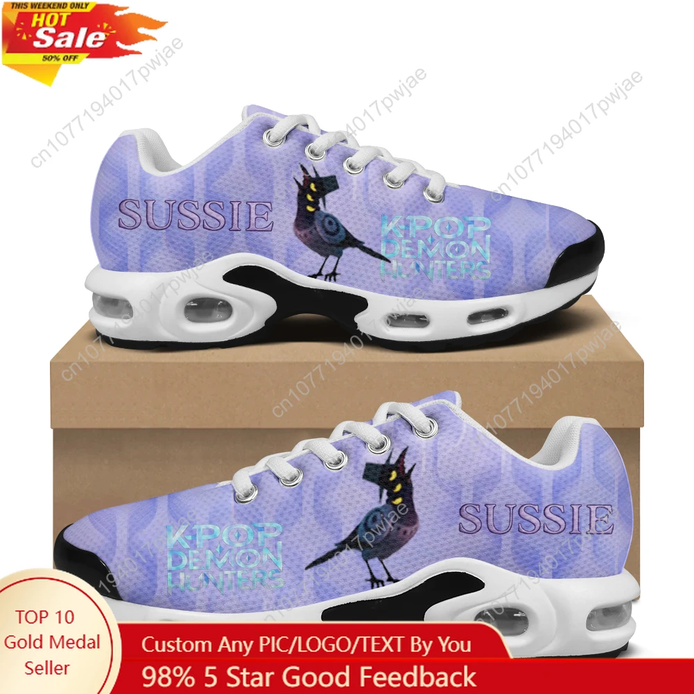 

KPop Demon Hunters Sussie Air Cushion Sneakers Mens Womens Sports Shoes Lightweight Hiking Mountain Climbing Custom Shoes