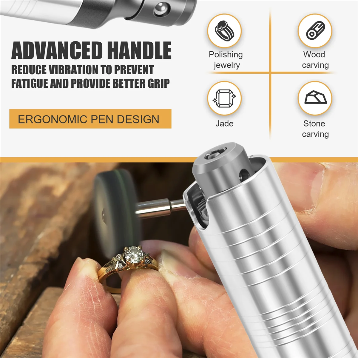 

ABFKW Handpiece Handle Key Drill Chuck For Flex 3 Jaws Fit Flexible Shaft For Foredom Grobet Motor Rotary Tool Accessory