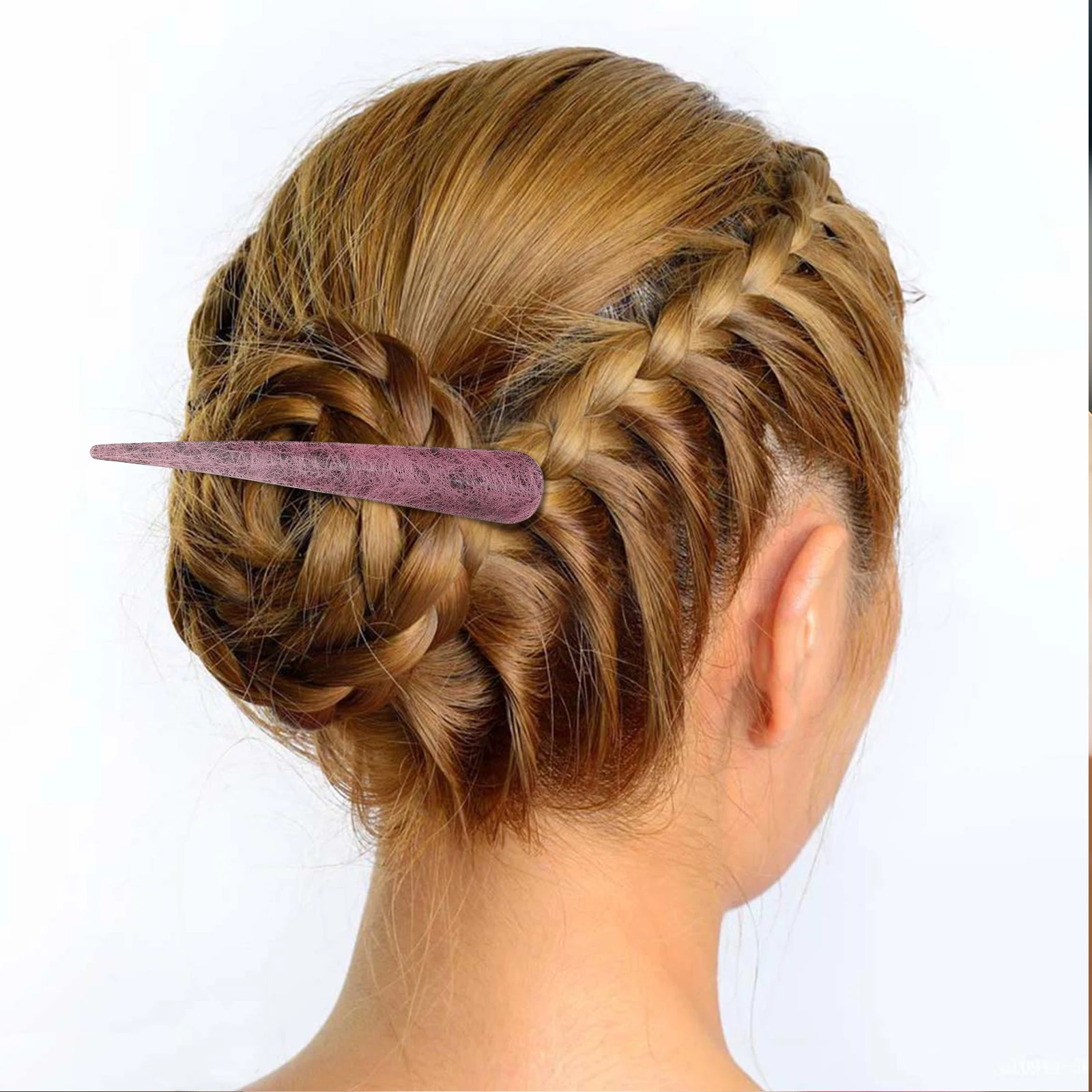

6 Pcs Ox Horn Hairpin Clips Fashion Accessories for Women Girls Ponytail Durable Material Easy to Use Travel Outing Gift