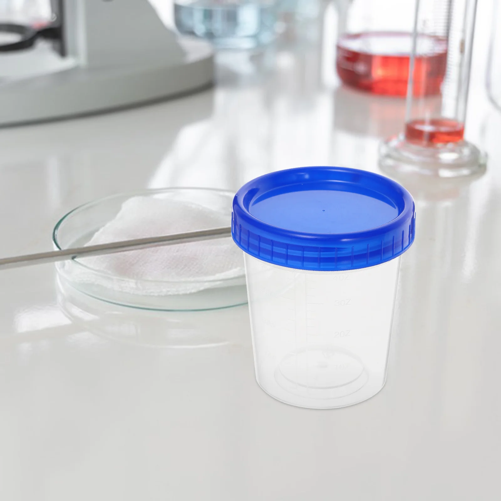 12 Pcs Measuring Cup Liquid Sample Container Specimen 120ml Urine Bottle Test Sampling Cups