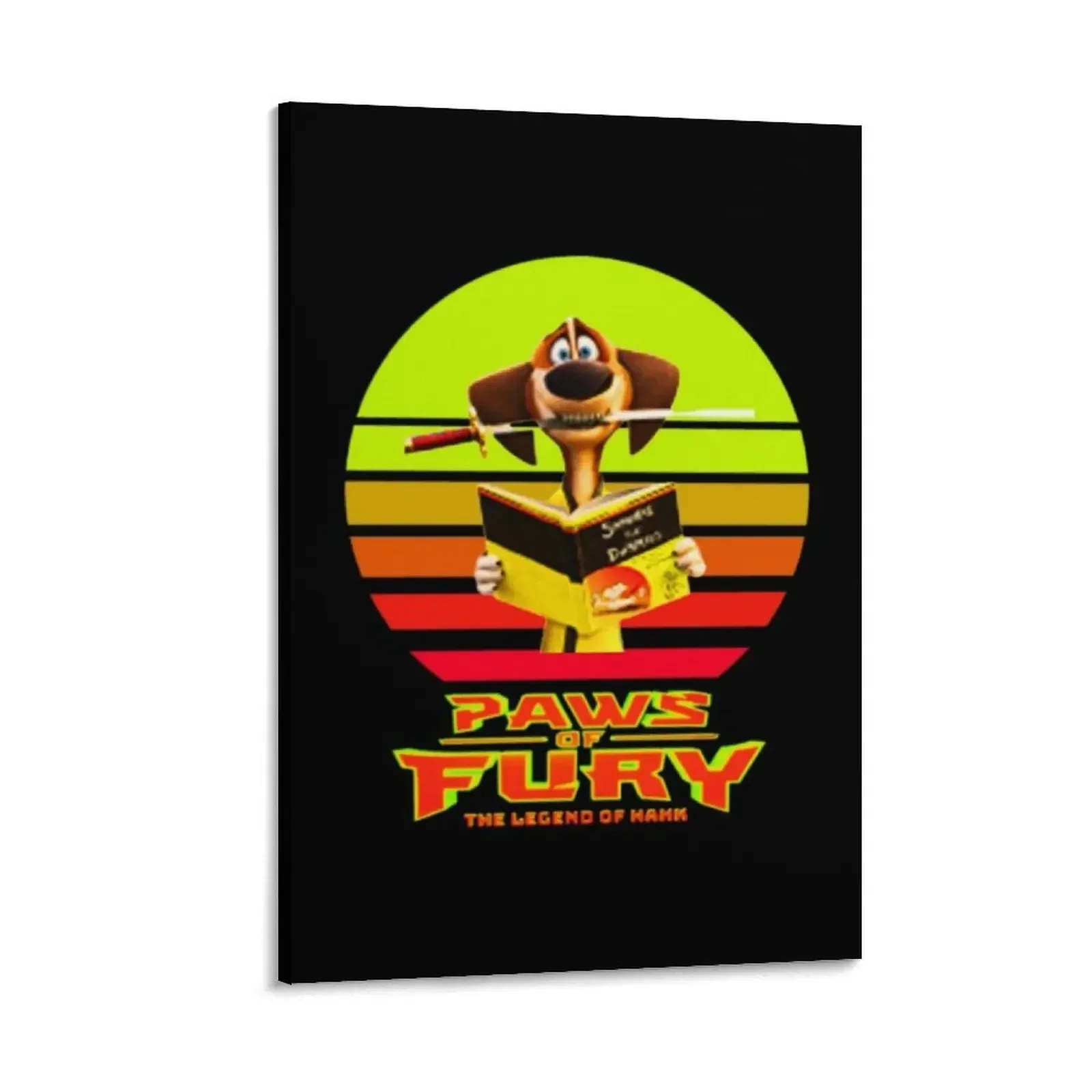 

Paws Of Fury The Legend Of Hank Canvas Painting aesthetic room decoration Home decoration posters anime home decors accessories