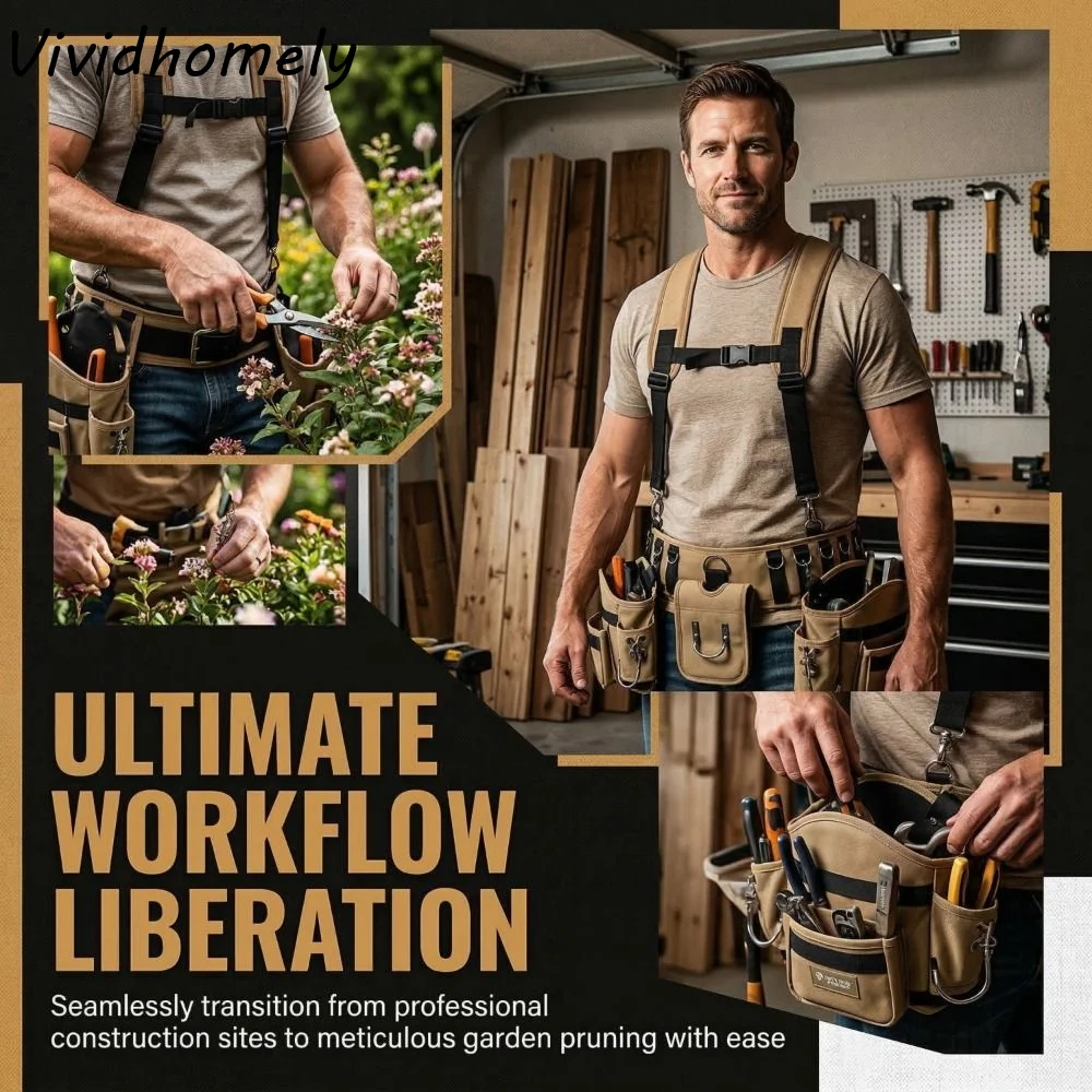 

Многофункциональный профессиональный пояс для инструментов с регулировкой, портативная сумка для хранения садовых инструментов