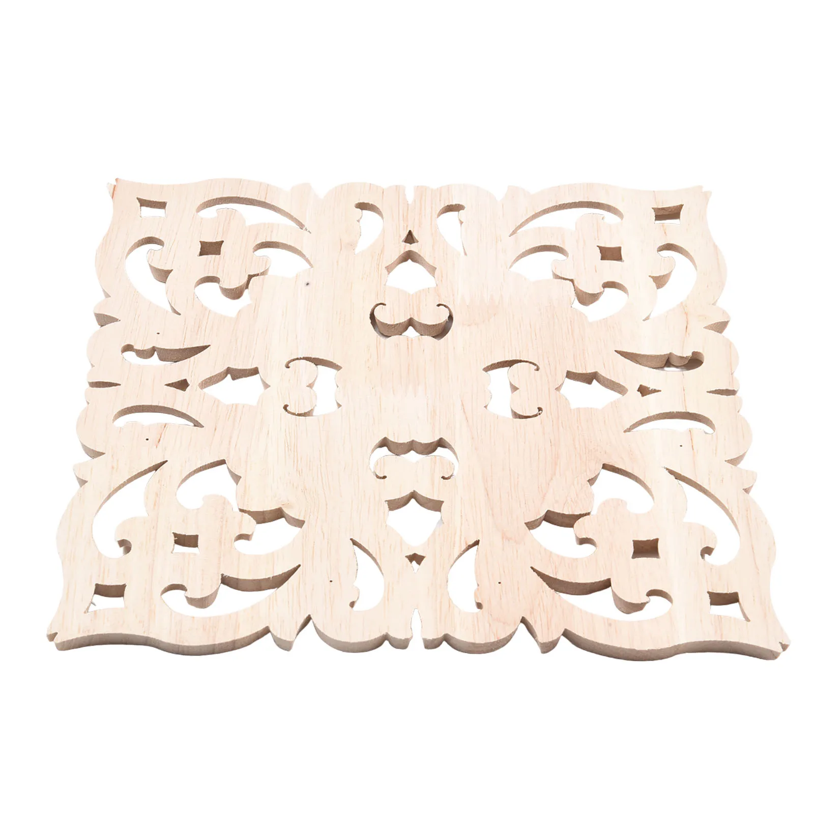 Wooden Carving Onlay for Cabinet Doors Furniture Panels and Mirrors European Style Rubber Wood Decorative Accent Trim