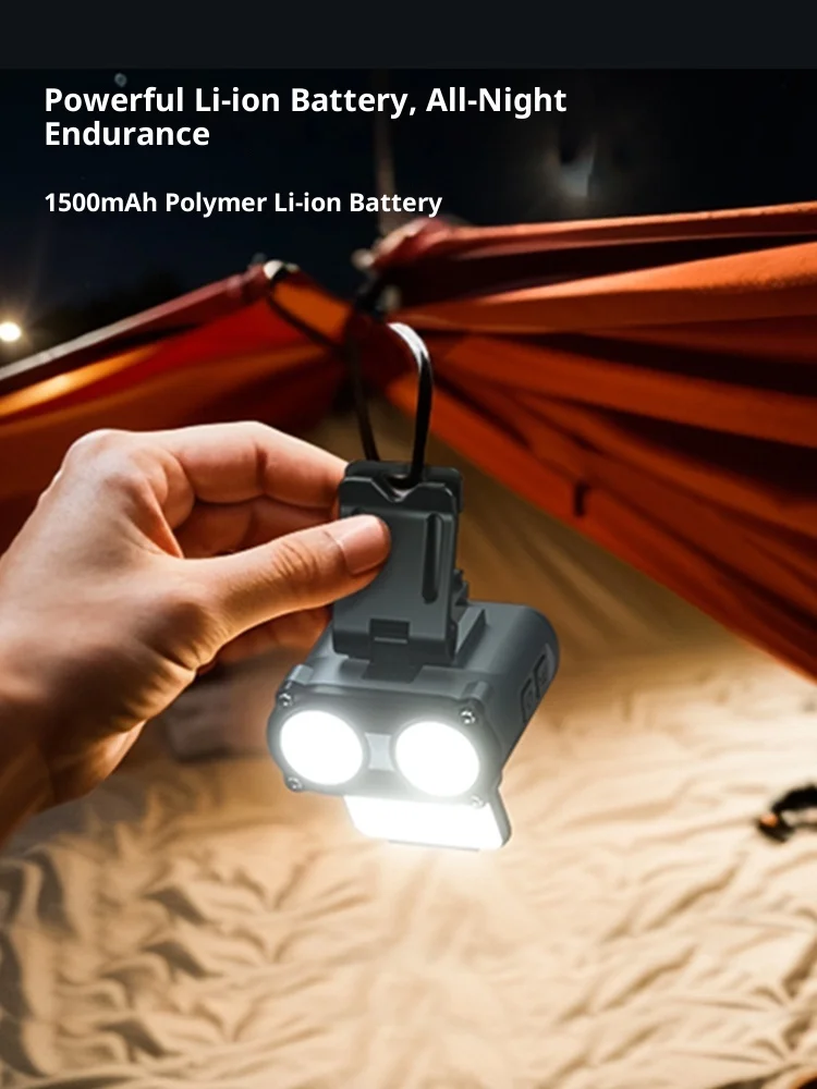 ไฟฉายคาดศีรษะ LEM Owl Pro รุ่น LED/COB กำลังสูง สำหรับกิจกรรมกลางแจ้ง ปีนเขา ไฟฉายคาดศีรษะแบบชาร์จไฟได้ ความจุแบตเตอรี่ 1500mAh ความสว่าง 900 ลูเมน เหมาะสำหรับตกปลา