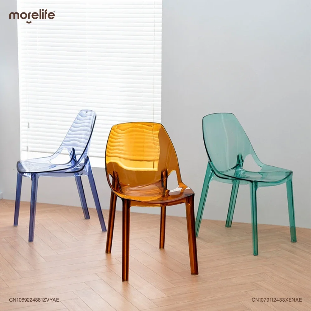 

Plastic Dining Chairs Modern Garden Games Beach Transparency Chair Relaxing Sillas Living Room Salon Chair Home Decor YXOW+