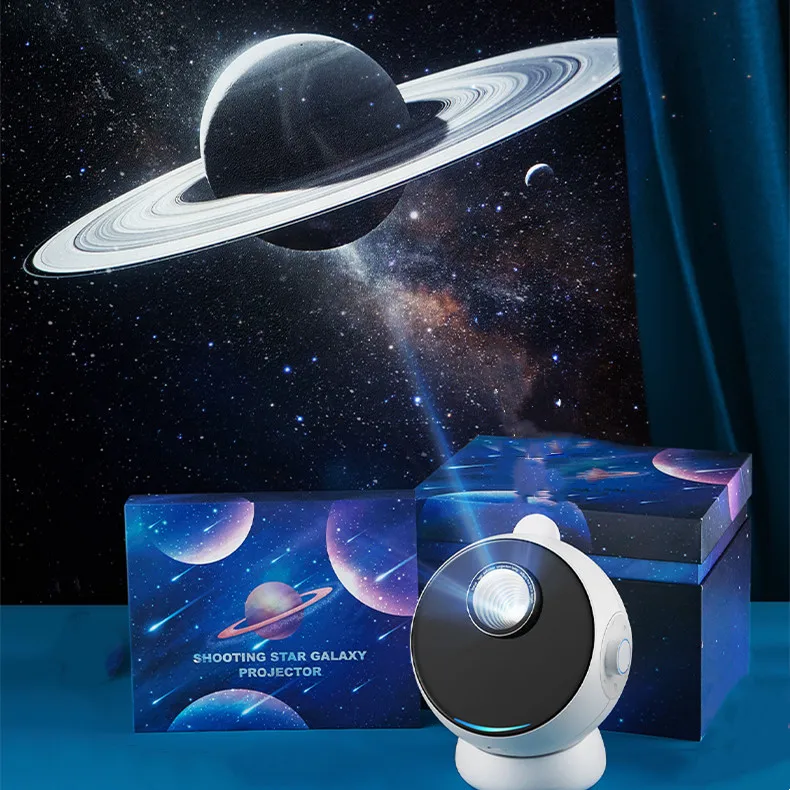 

2025 3D Visual Wireless Galaxy Star Projector Ultra Clear Focus Starry Planetarium Projector with Stereo BT Speaker
