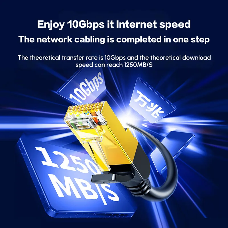 UGREEN Cat 7 Ethernet Cable High-Speed Cat7 Ethernet Cable Cat7 RJ45 Network LAN Cable 10Gbps 600MHz Super Speed