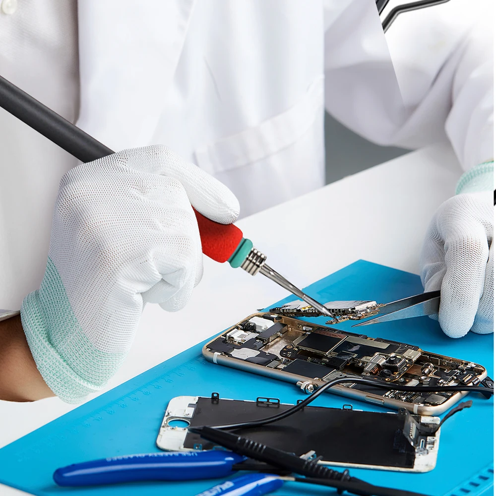 Stazione di saldatura JCD 85W saldatore 1.5S stazione di rilavorazione per saldatura a riscaldamento rapido per BGA SMD PCB IC strumenti di riparazione per saldatura T210
