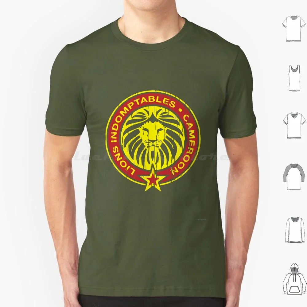 Lions Indomptables Cameroon T Shirt Big Size 100% Cotton Cameroon Africa Kenya African Flag Ghana Nigeria South Africa Zimbabwe