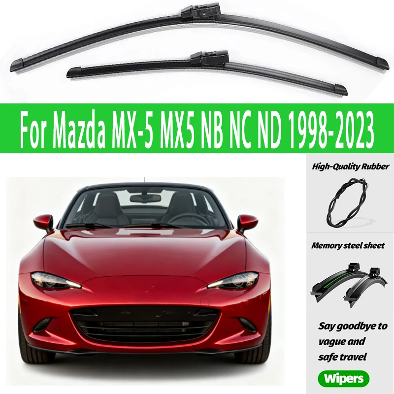 

2pcs Front Windshield Wiper Blades Windscreen Wipers For Mazda MX-5 MX5 NB NC ND 1998-2023 2018 2019 2020 2021 2022 2023 2024