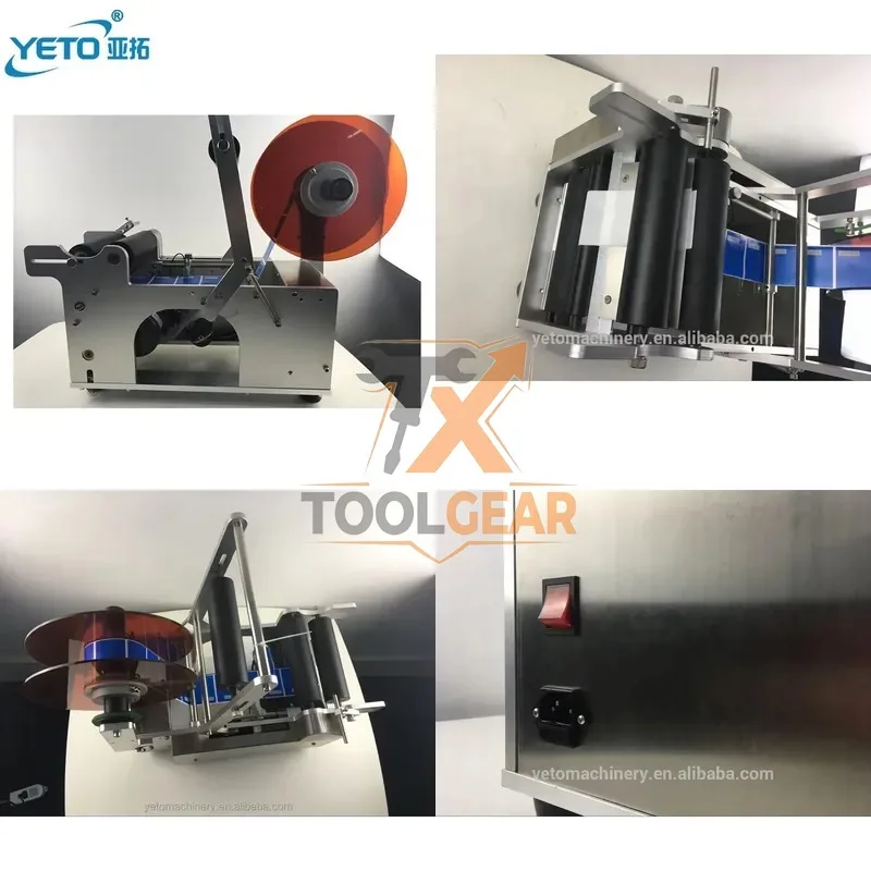 2026hotsale* Factory Price Small Manual Bottle Labeling Machine /round Bottle Vials Sticker Labeller Without Date Printer