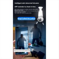 2MP/3MP Resolution E27 Bulb Camera Color Night Vision PTZ Smart Tracking Wifi Surveillance with LED Bulb Infrared
