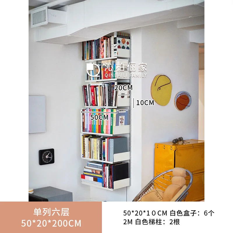 رف كتب على الحائط، رف كتب غير مرئي، رف تخزين متحرك مثبت على الحائط، رف كتب معلق