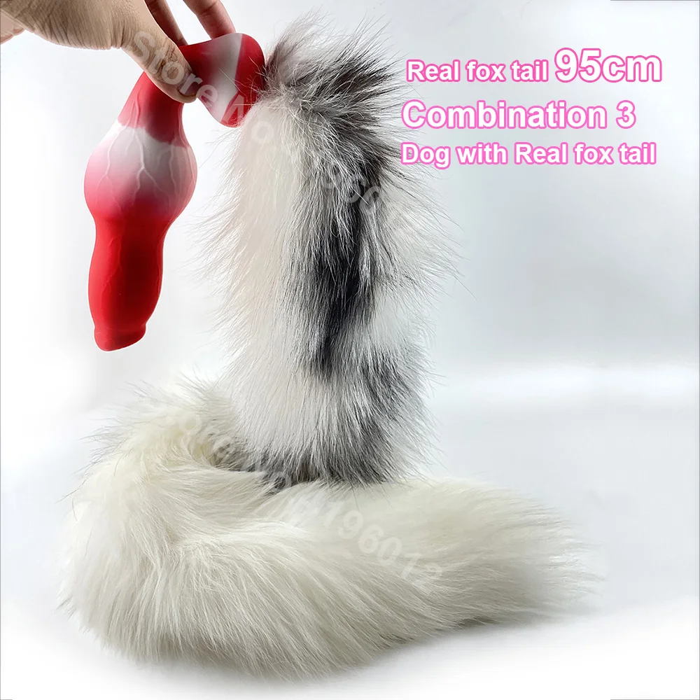 anal plug mit schweif Led Fuchsschwanz Analplug main image 0