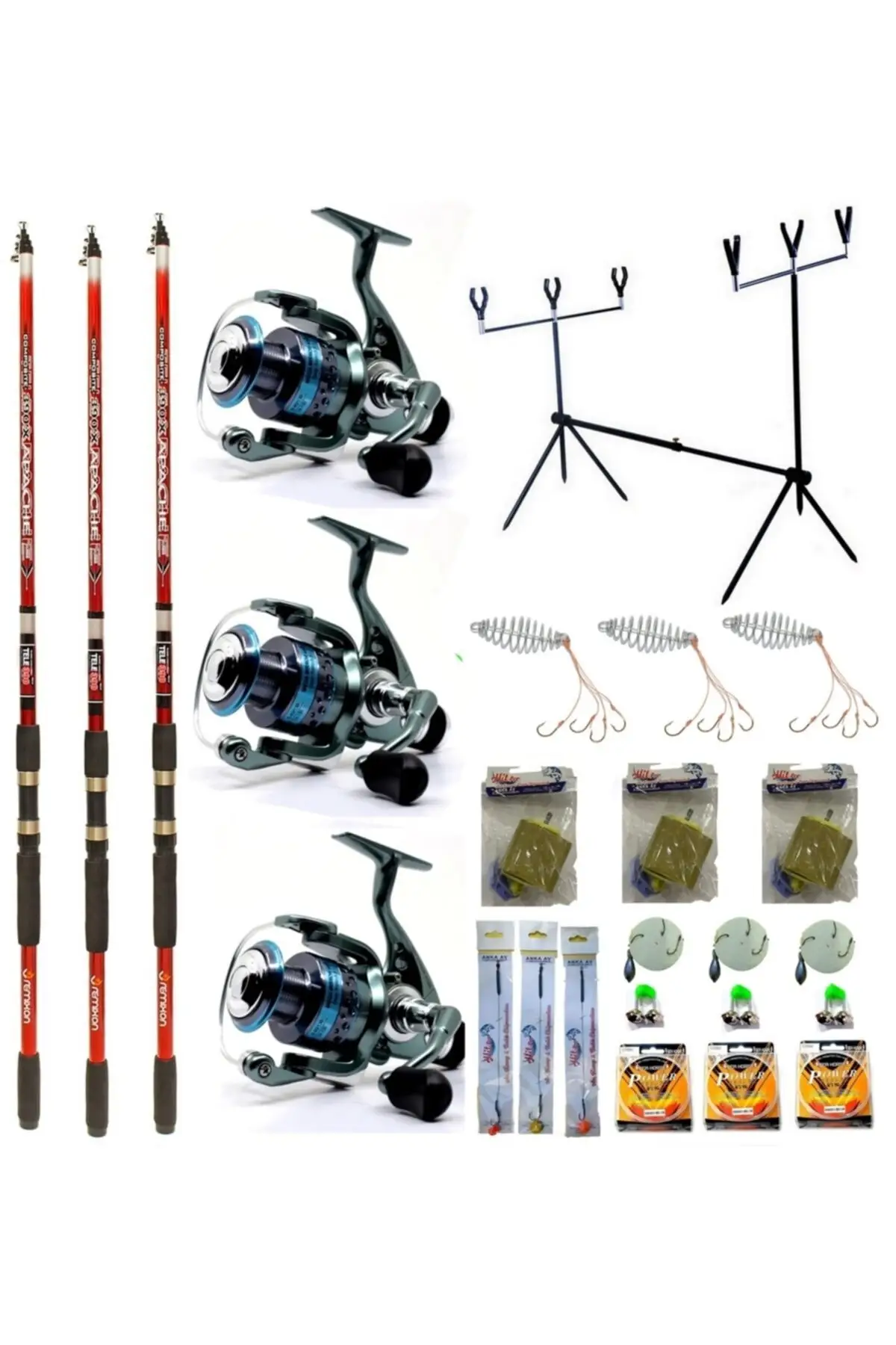 3.00 Mt Apache Mega Gantry Full Suit Carp Fishing Rod Set