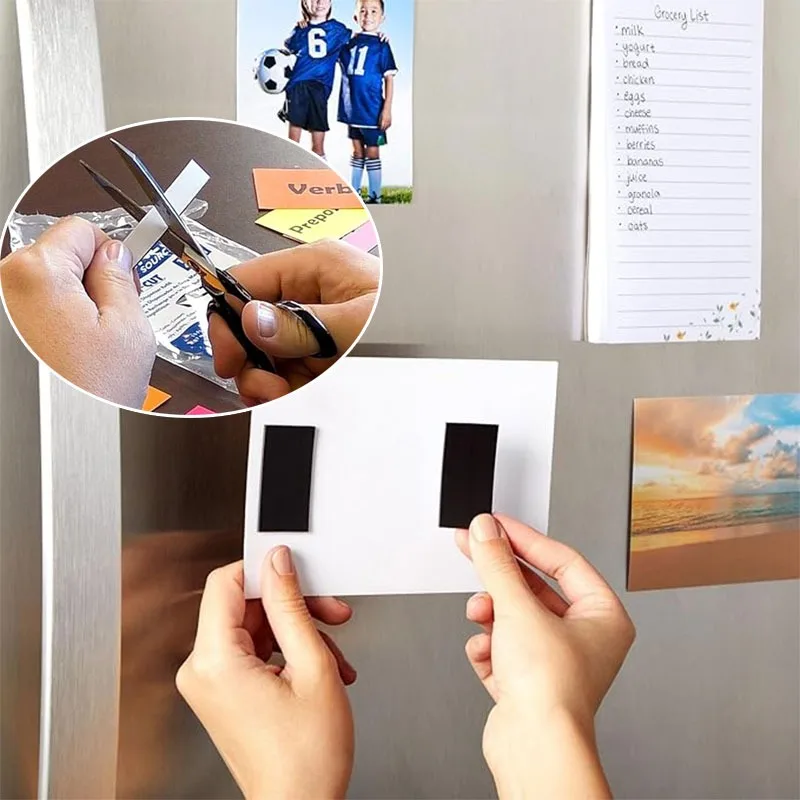 شريط مغناطيسي بطول 20 متر يمكنك صنعه بنفسك، شريط مطاطي مرن قوي ممتاز، مغناطيس الثلاجة، أساسيات المكتب والمنزل