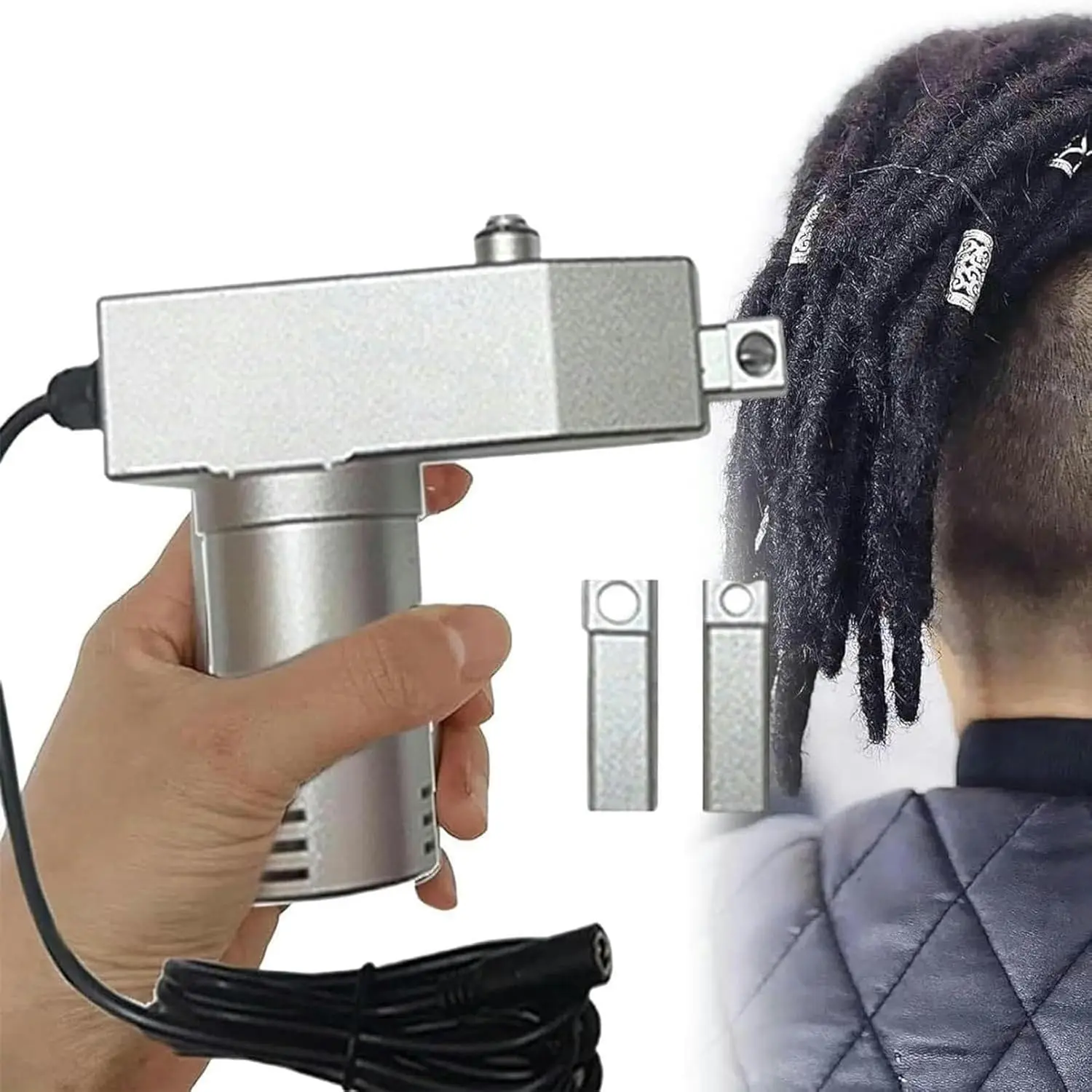 Dreadlock Maker Machine,Portable Handheld Electric Dreadlock Tools,for Dreadlock Suitable for Long Human Hair and Synthetic Hair