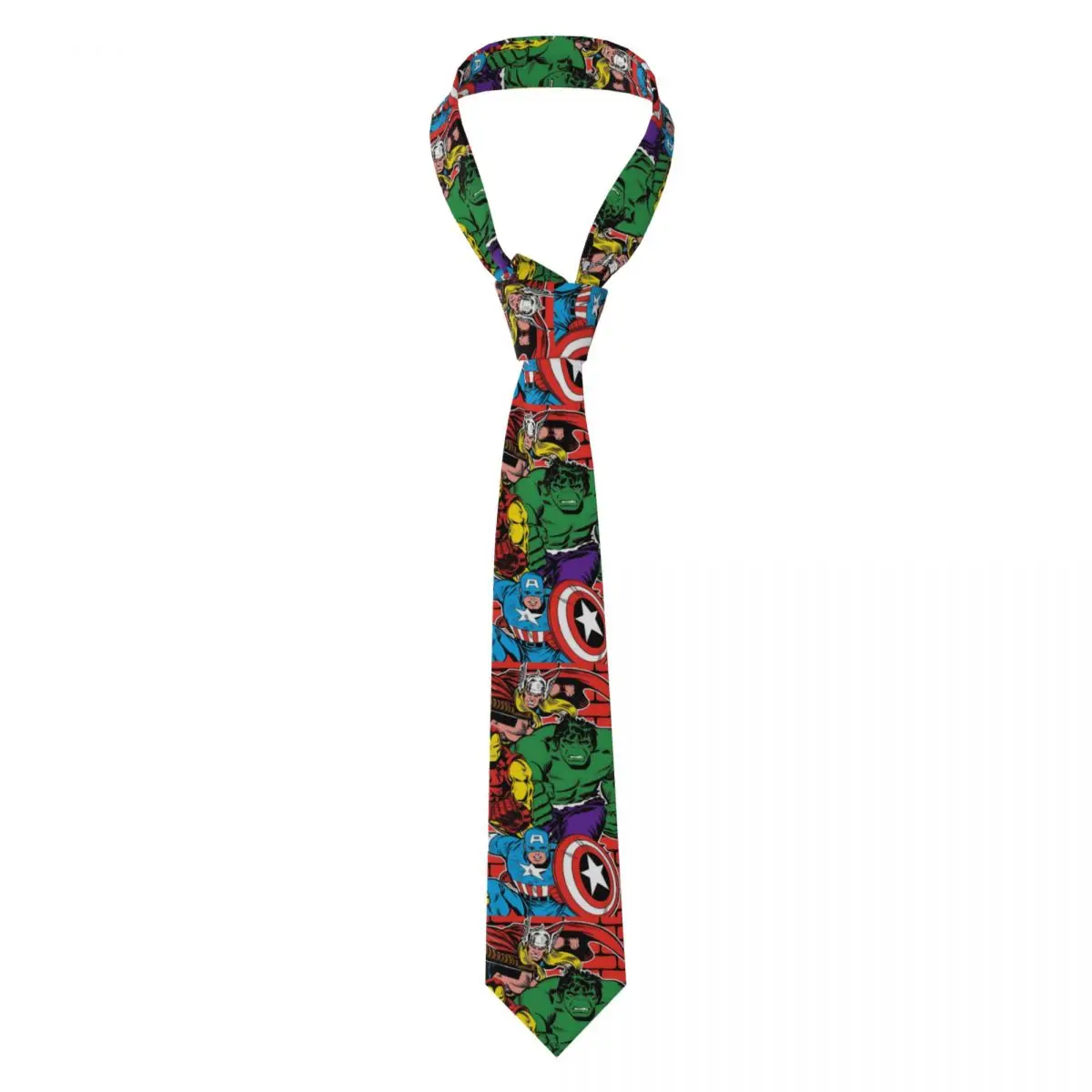 

Personalized Comics Hulk Necktie Men's Silk Cartoon Film Neck Ties for Wedding
