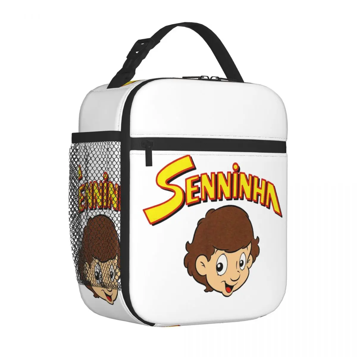 Senninha Ayrton Senna Merch Insulated Lunch Bags For Office Food Box Portable Thermal Cooler Lunch Box