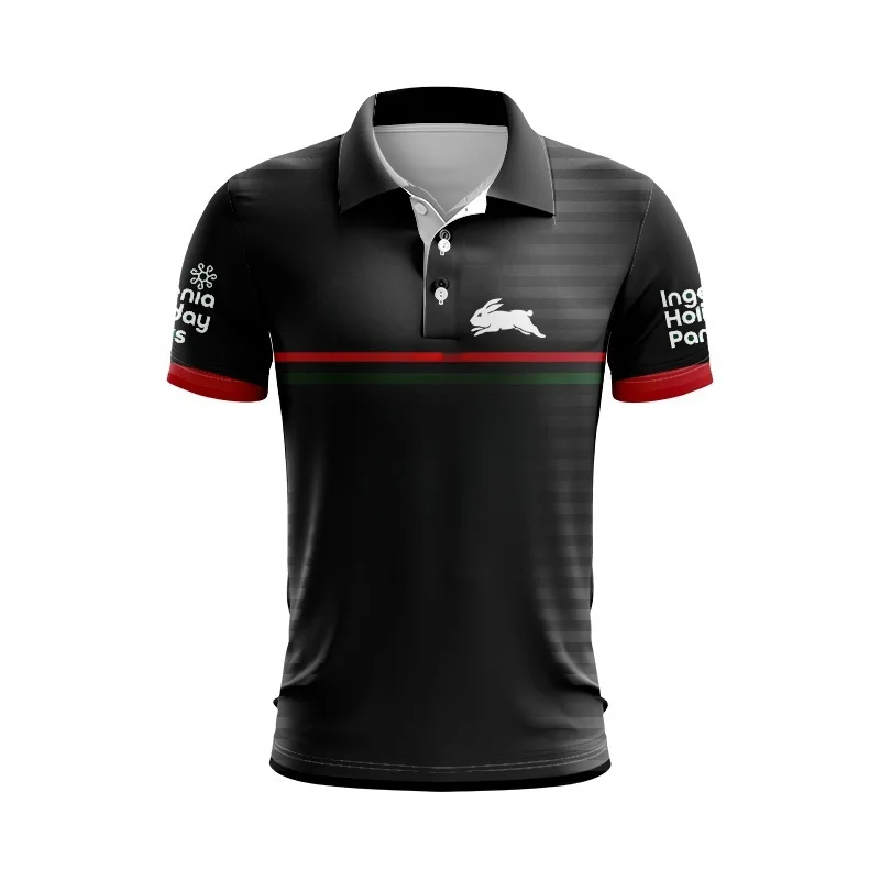 Camiseta de treinamento 2024 South Sydney Rabitos Camisa verde-POLO