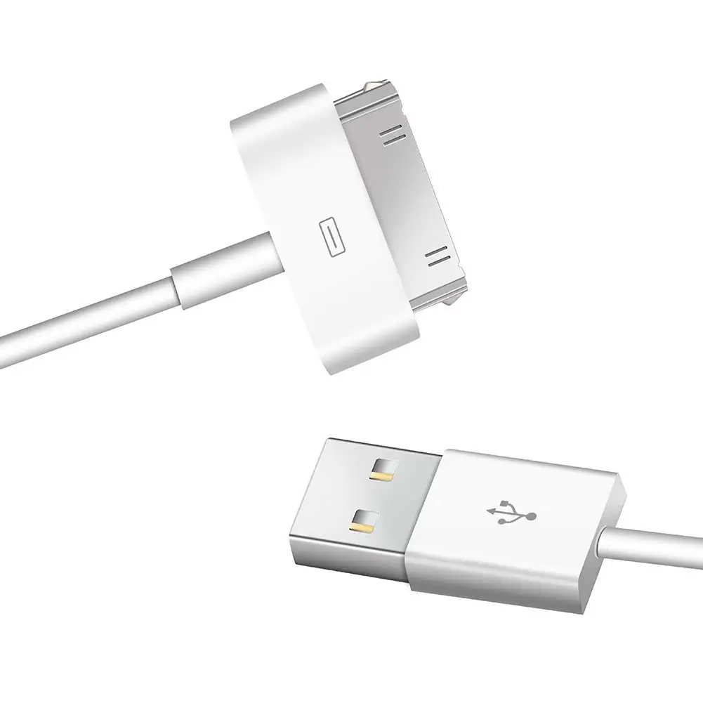 2pcs 30 Pin USB Sync Charging Cable Cord Replacement for Old Apple iPhone 4/4S 3G/3GS, iPad 1/2/3,iPod Nano/iPod Touch image 3