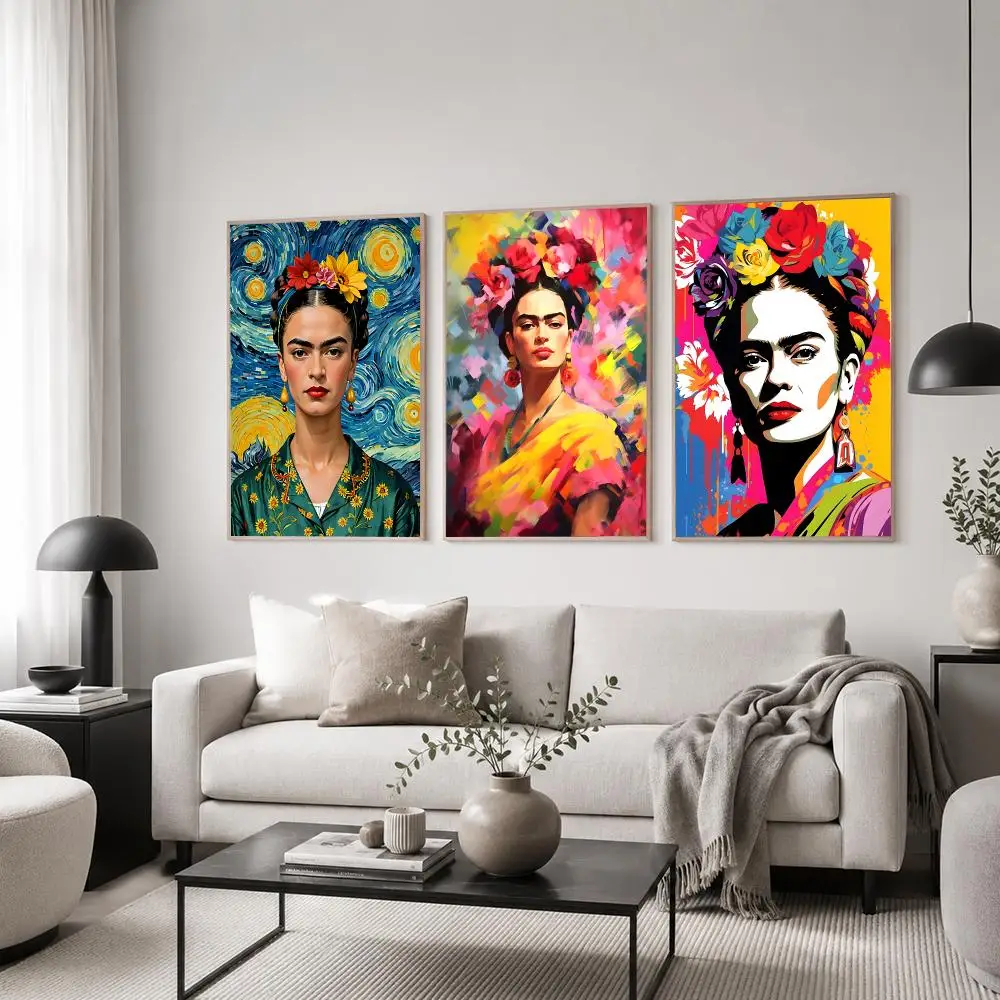 Artist Frida Kahlo Poster Classic Poster HD Art Sticky Wall Waterproof Home Living Room Bedroom  Aesthetic Decoration