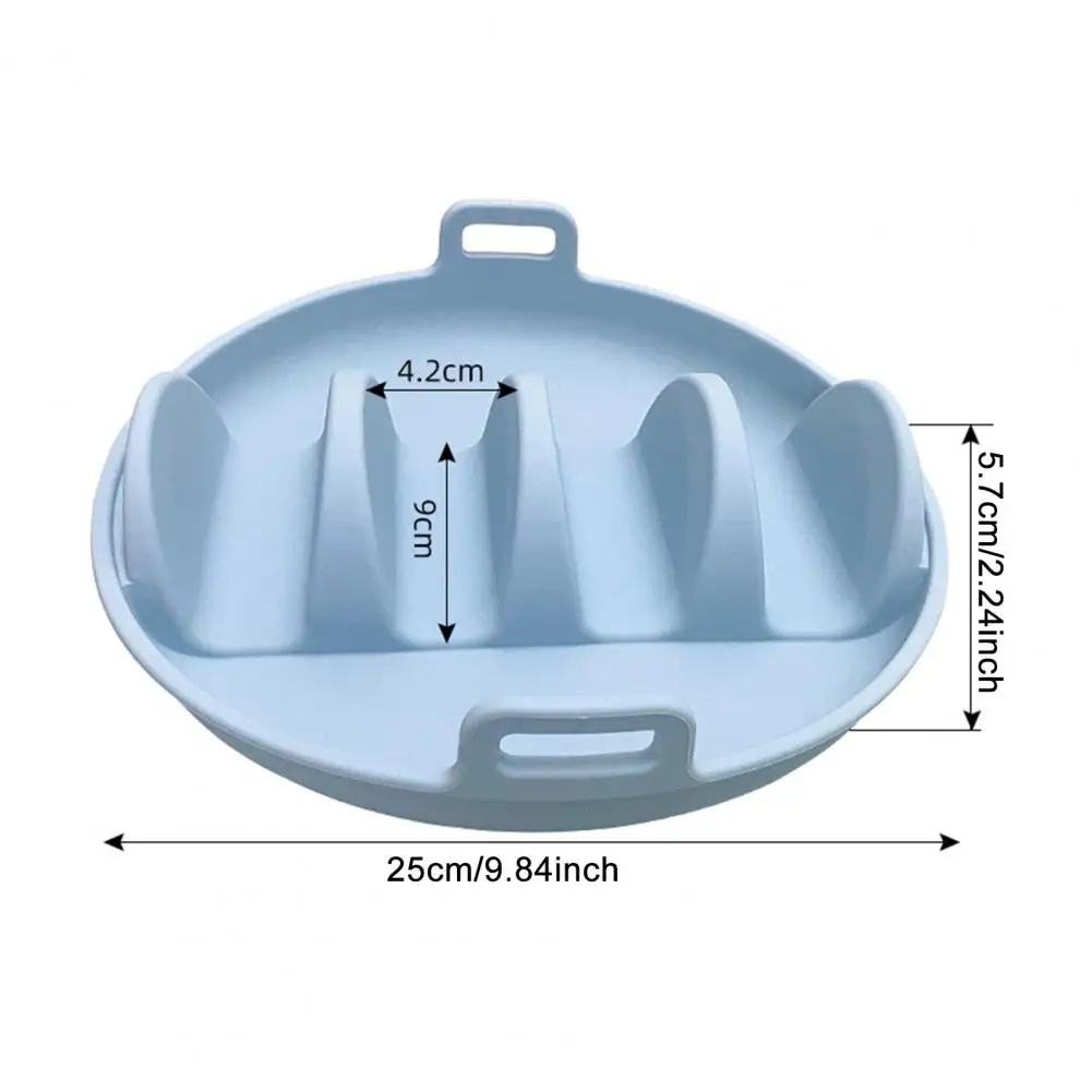Soporte para platos de Taco de silicona de 25cm, plato para Burrito, Clip para Tortilla de gran capacidad con racimo, 4 ranuras, soportes para Taco para cocina 3,9
