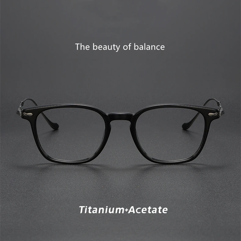 Matsuda Same Design M2052 Japanese Retro Style Handmade Glasses frame for Men Optical  eyeglasses Titanium and celluloid