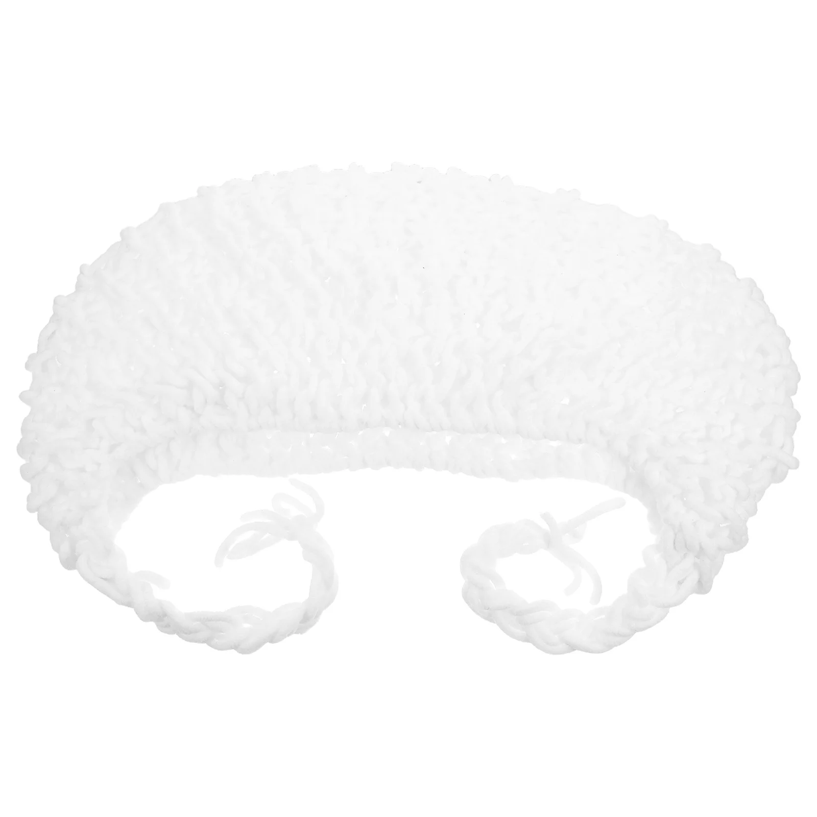 Handmade Crochet Bed for 0-12 Month Infants White Soft Knitted Sleeping Nest Ideal for Shower Gift and Photography