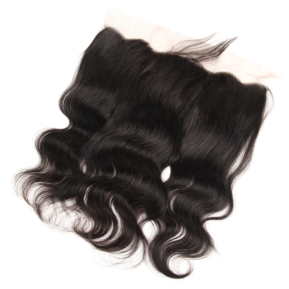 Perruque Lace Frontal wig Remy brésilienne 13*4 – Body Wave, cheveux naturels, Lace Frontal Closure, partie libre, courte