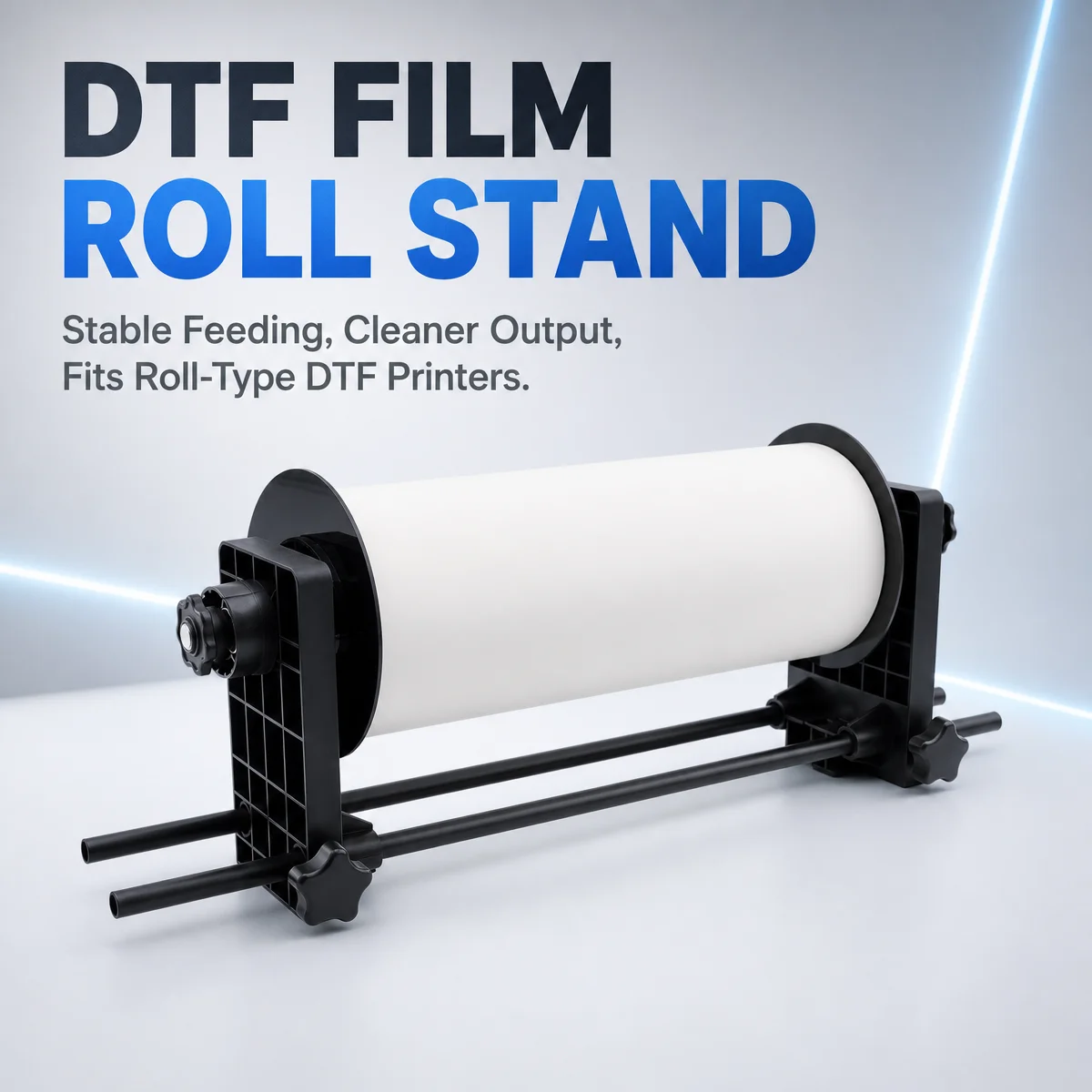 DTF Roll Paper Stand Holder Anti-Walk Guide Plate Smooth Rolling Stable Placement Bracket Max 40cm 15.75 Inch for DTF Printer
