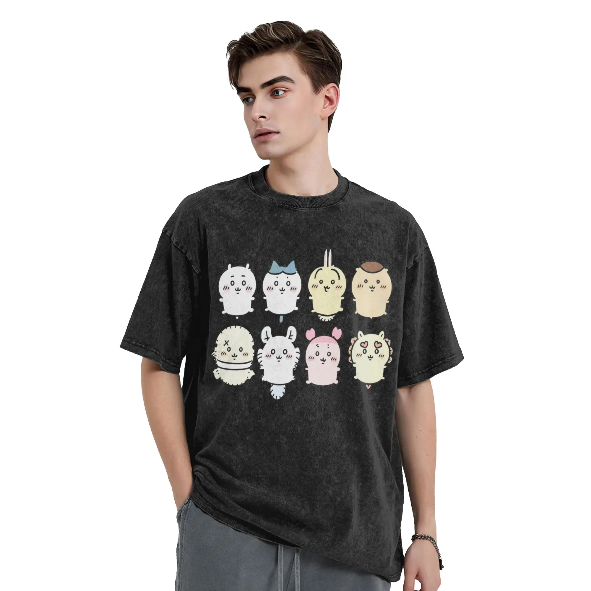 Chiikawa Usagi Hachiware  T Shirts  Tops Summer Y2K Casual Short Sleeve T Shirt O-Neck Trendy Cool Design Tee Shirt Hot Sale