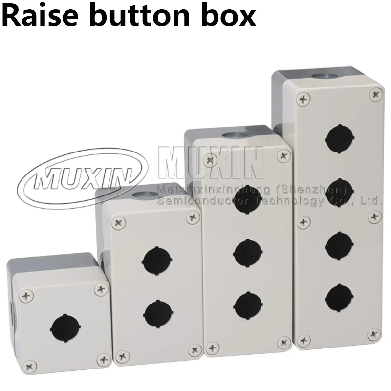 1Pcs Button Switch Waterproof And Dustproof EmErgEncy Stop Button Control Box 1hole 2holes 3holes 4 Holes Industry