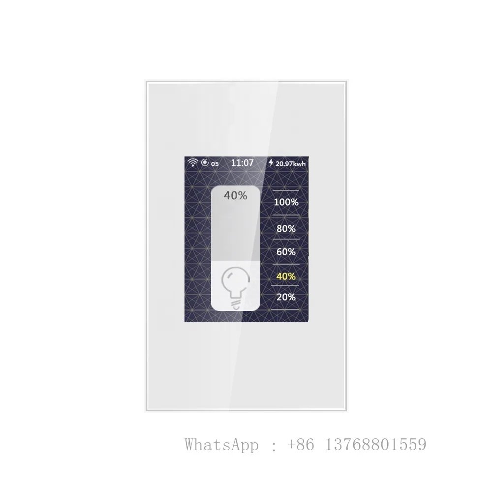 Tuya Apple Homekit L8 Switches Wireless LCD Display Compatible With Alexa Google Home Wifi Touch Dimmer Smart Switch