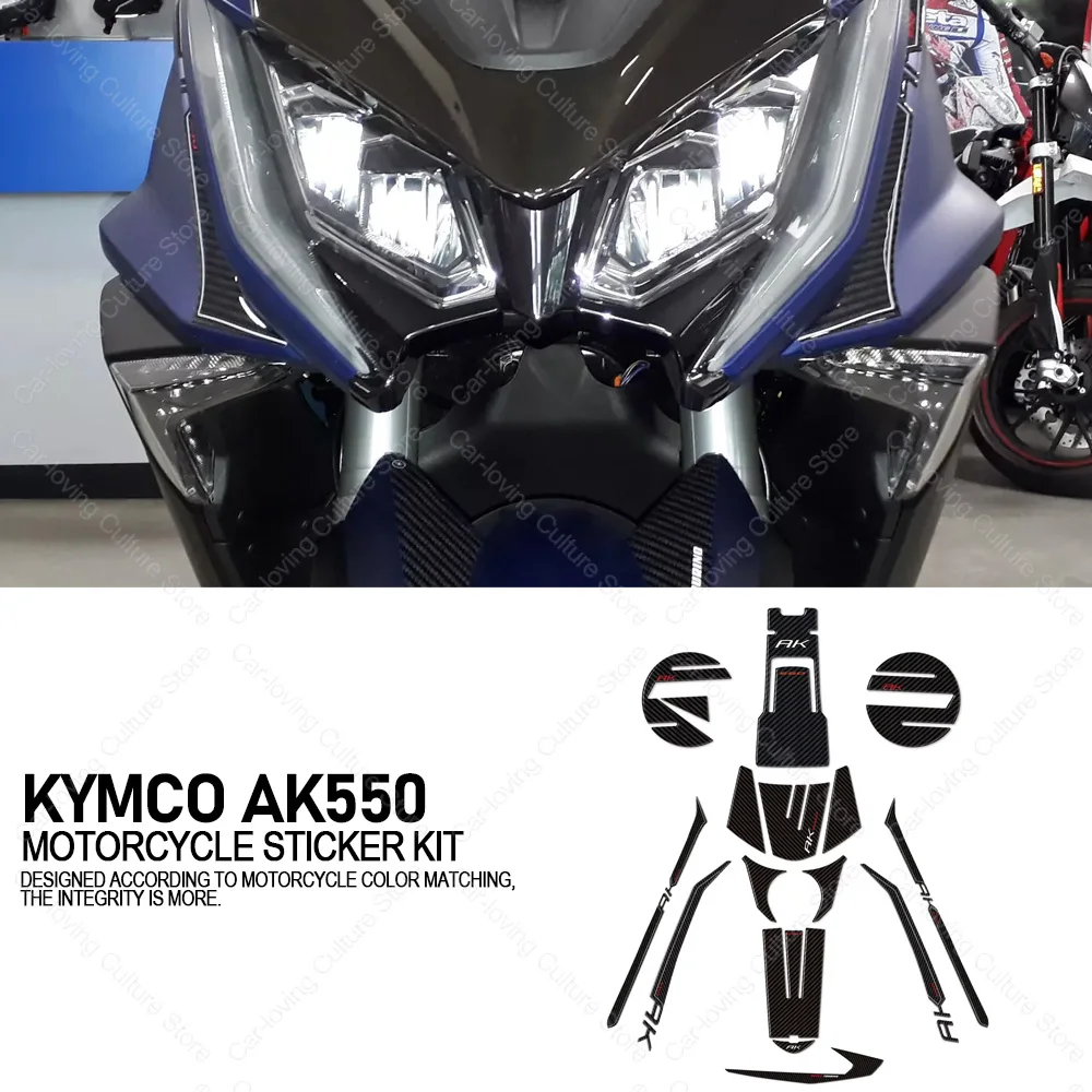 

For KYMCO AK550 Motorcycle Accessories Waterproof Protective Tank Pad Sticker Kit 3D Epoxy Resin Protective Sticker