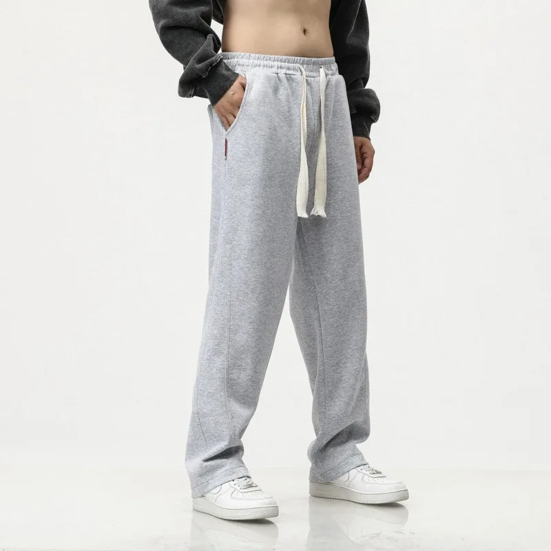 111CM 116CM Long Pants Tall Men Sports Straight Stretched Overalong Plus Size 7XL 6XL Lengthen Boys Sweatpants Male Trousers