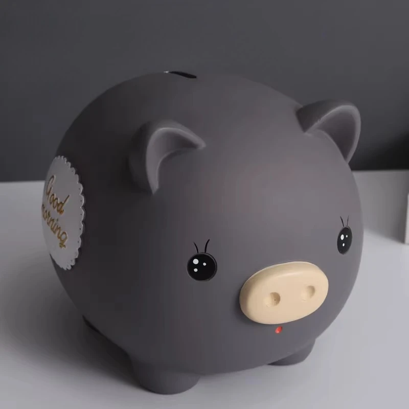 

The resin piggy bank can only go in saving piggy banks Money box Safe deposit box saving piggy bank Home Accessories Decor