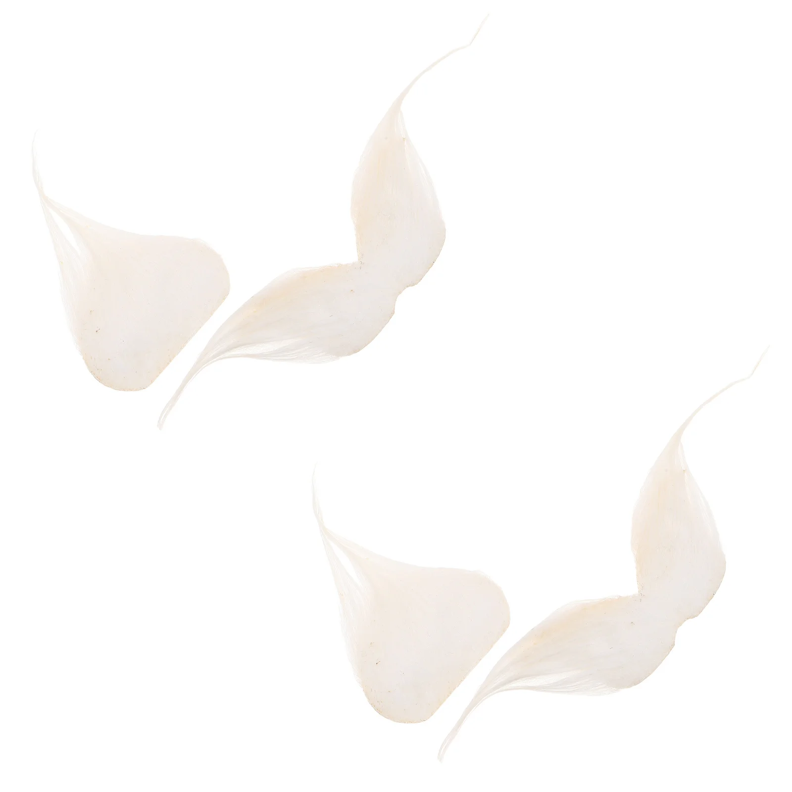 

2 set White Beard Mustache Set Funny Fake Beard For Halloween Christmas Carnival Realistic Facial Hair Prop Old Man Gnome