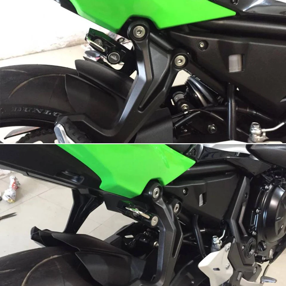 For Kawasaki Ninja 650 Z650 Helmet Lock Kit Motorcycle Helmets Security Anti-Theft Lock Rust-Proof Sturdy Aluminum Left