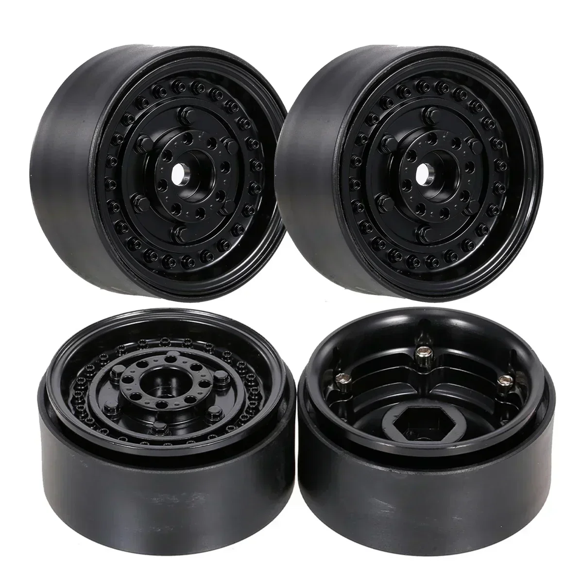 

116 г/шт. 1,9-дюймовый обод колеса с бусинами для 1/10 RC гусеничного автомобиля, осевой SCX10 90046 RedCat Gen8 Trxs TRX-4