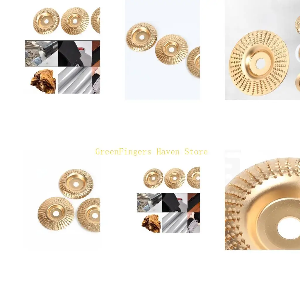 

F68D 3Pcs Grinder Carving Discs Set Indestructible Stump Grinding
