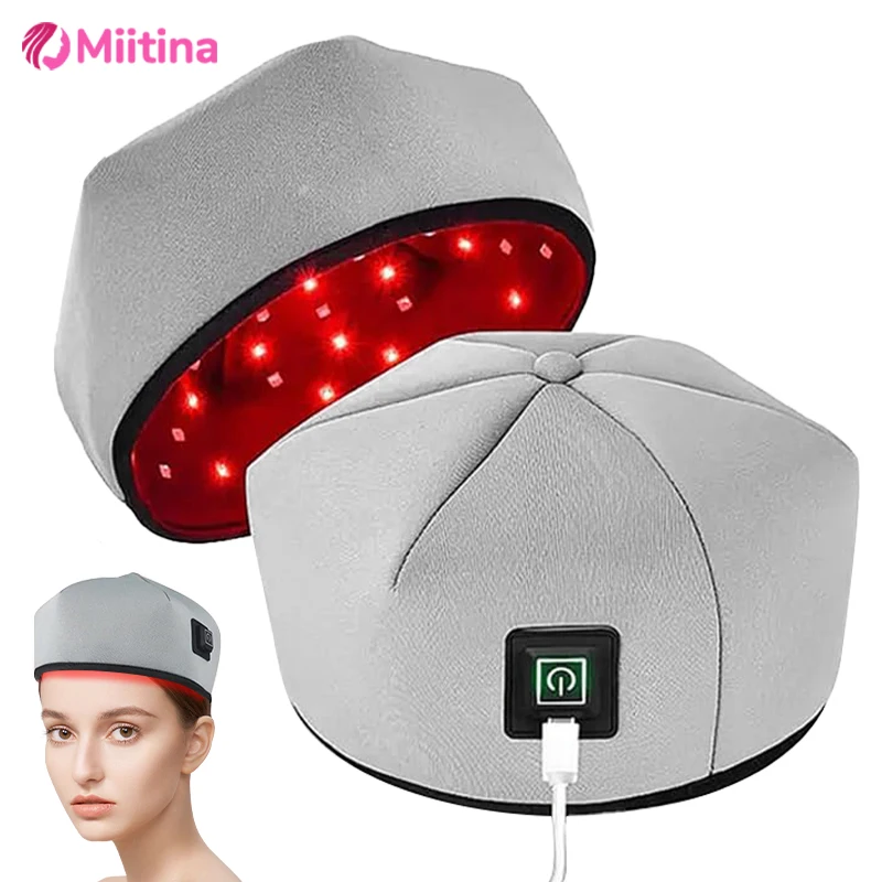 

Infrared Phototherapy Cap, Red Light Therapy, Home Hair Growth Device, Pulse Three Level Adjustment, Red Light Hair Growth Cap