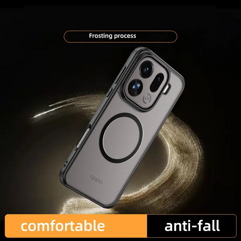 حافظة أكريليك مغناطيسية Magsafe لهاتف OPPO Find X9 Pro X 9 غطاء شفاف غير لامع للشحن اللاسلكي لـ OPPO Find X9pro #3