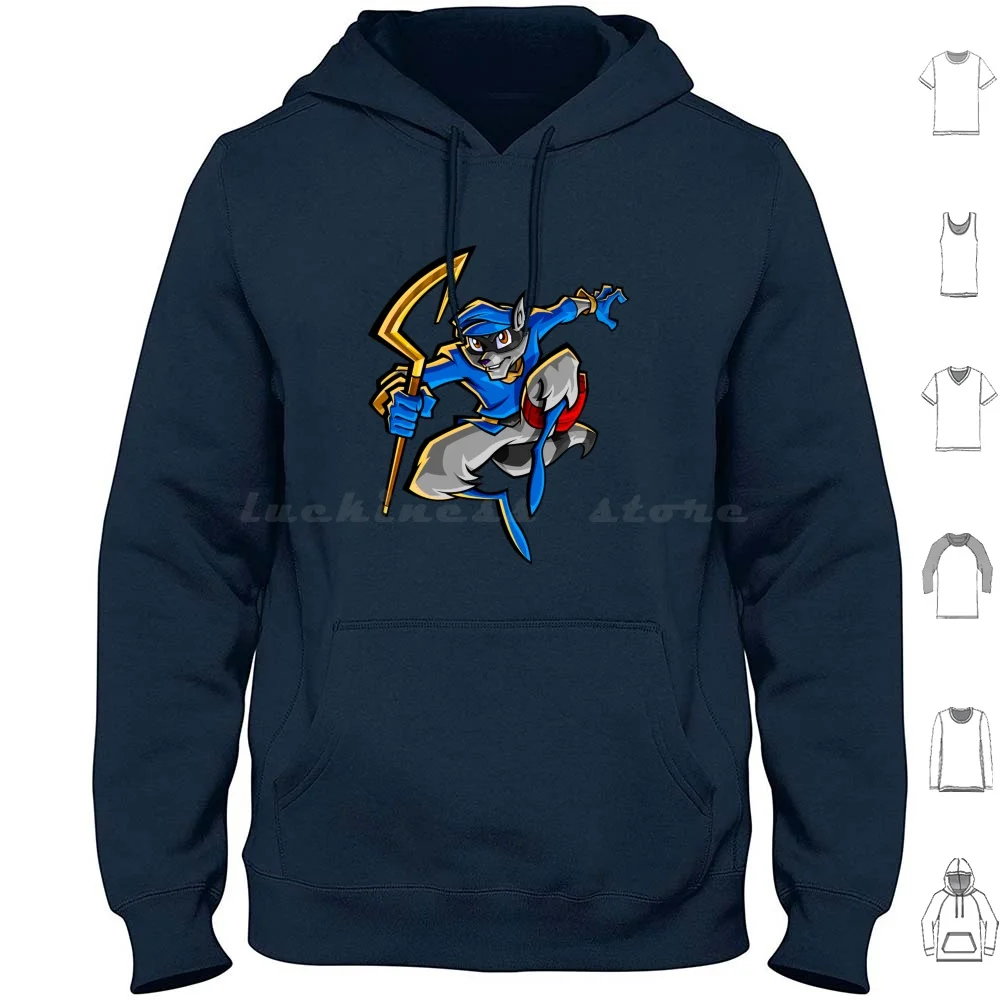 Sly Cooper Sudaderas con capucha de manga larga Sly Cooper
