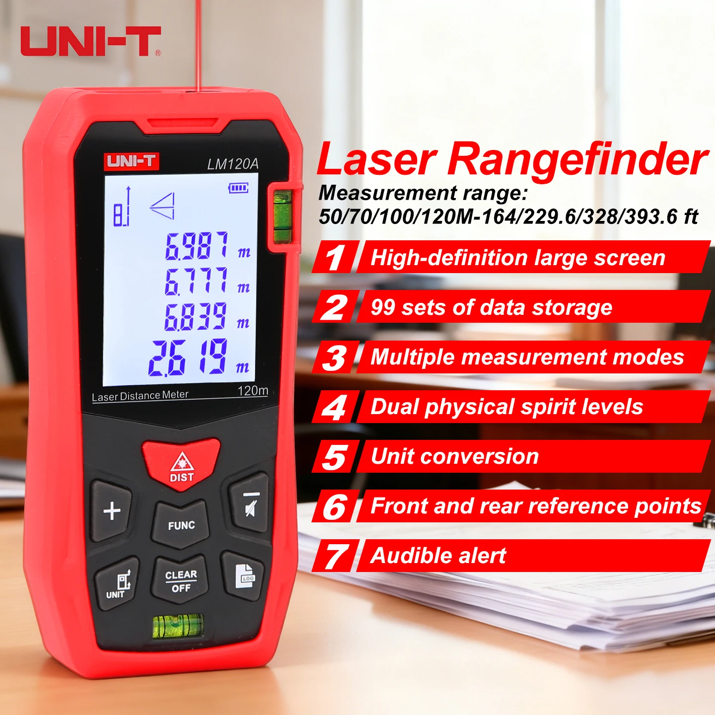 Medidor de Distância a Laser U - Laser Distance Meter With Bubble Level avaliação e preço