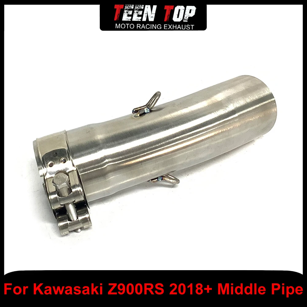 

51mm Exhaust Connection Pipe For Kawasaki Z900RS Middle Link Pipe Motorcycle Stainless Steel z900rs 2018+ Exhaust Tube