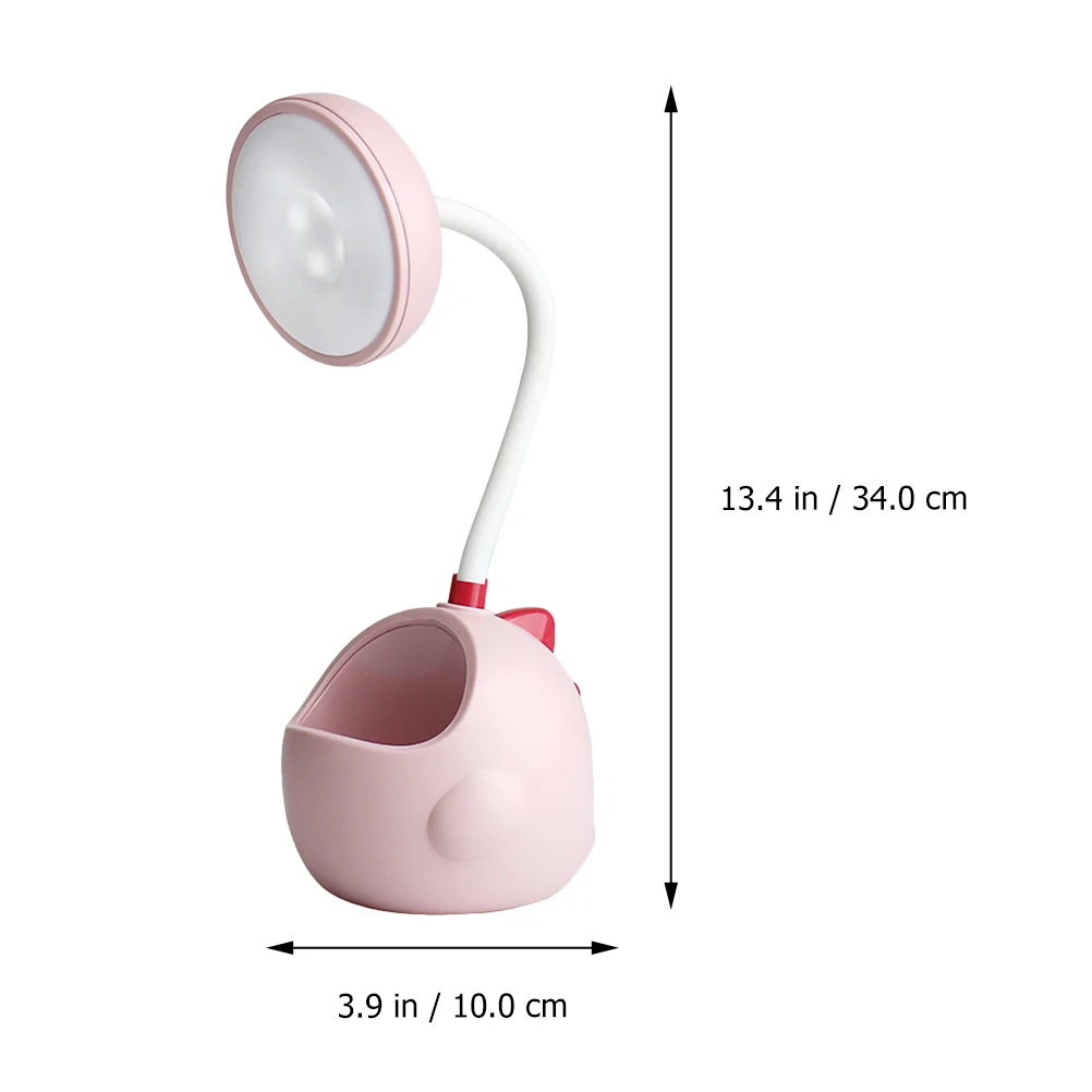 

Настольная лампа с изображением динозавра, зарядка через USB, рабочий стол для чтения, светильник для общежития, контейнер для ручек, уход за глазами ребенка